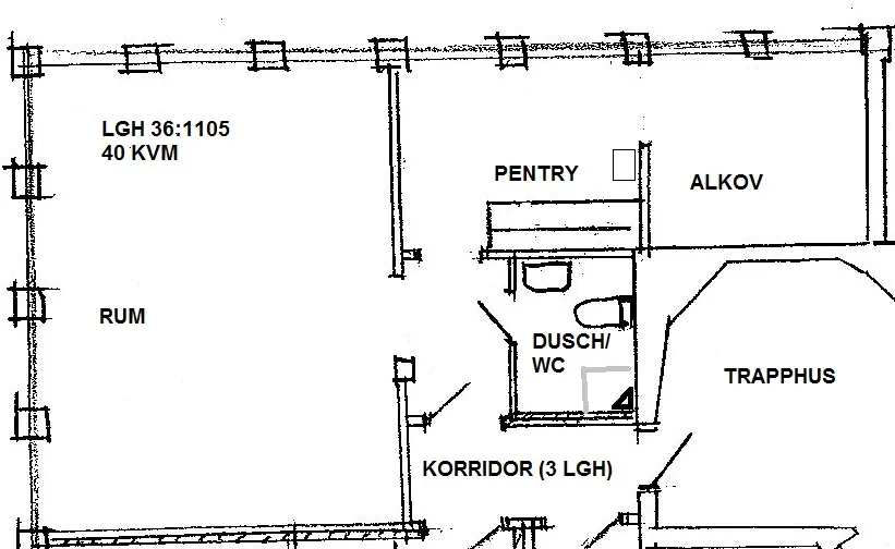 Hyreslägenhet på Borås i boras