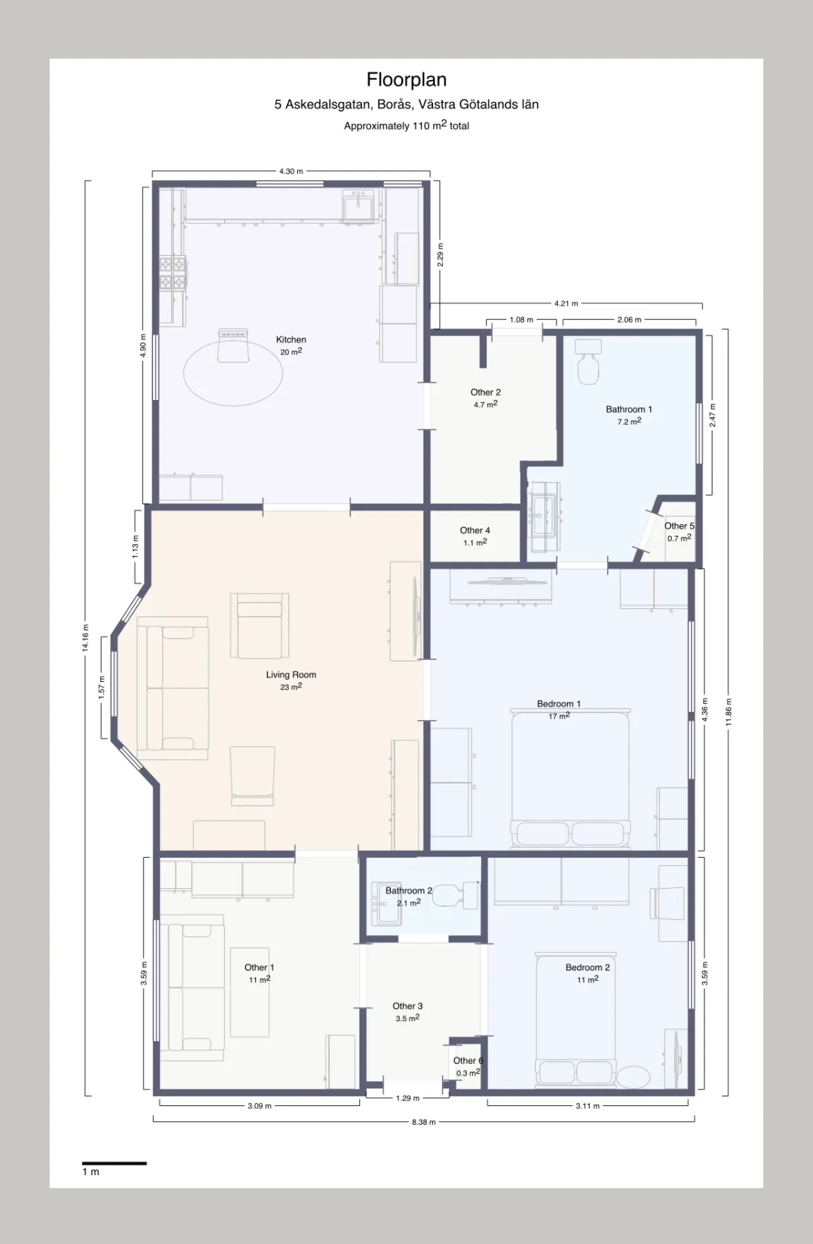 Hyreslägenhet på Borås i boras