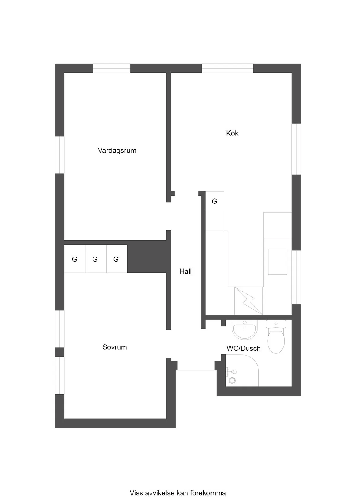 Hyreslägenhet på Tierp i tierp