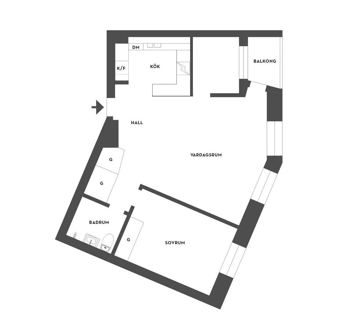 Hyreslägenhet på Borås i boras