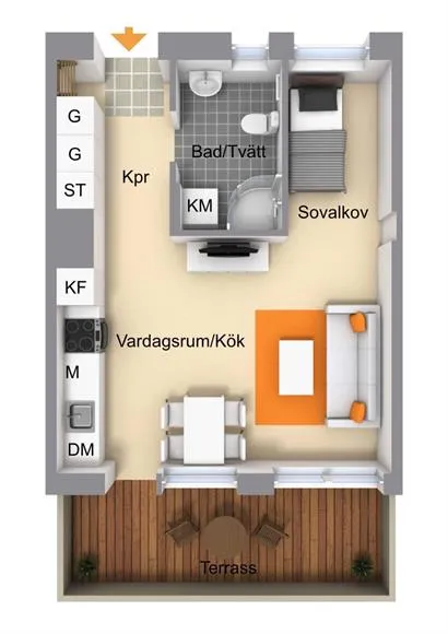 Hyreslägenhet på Sundbyberg i sundbyberg