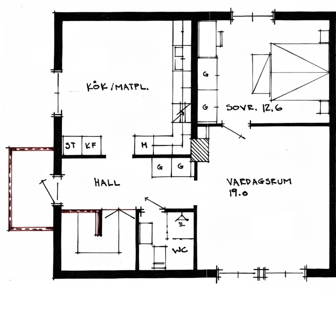 Hyreslägenhet på Vrigstad i vrigstad