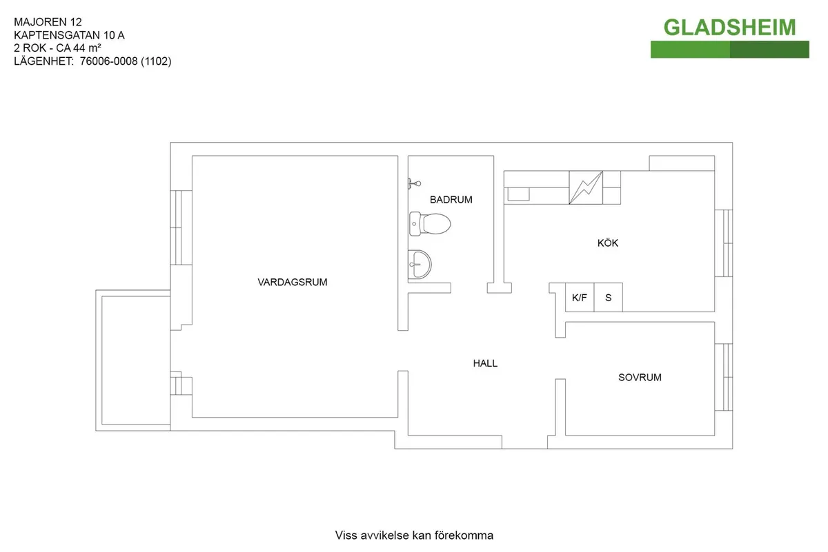 Hyreslägenhet på Kungsör i kungsor