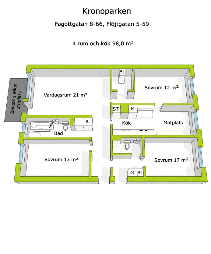 Hyreslägenhet på Karlstad i karlstad