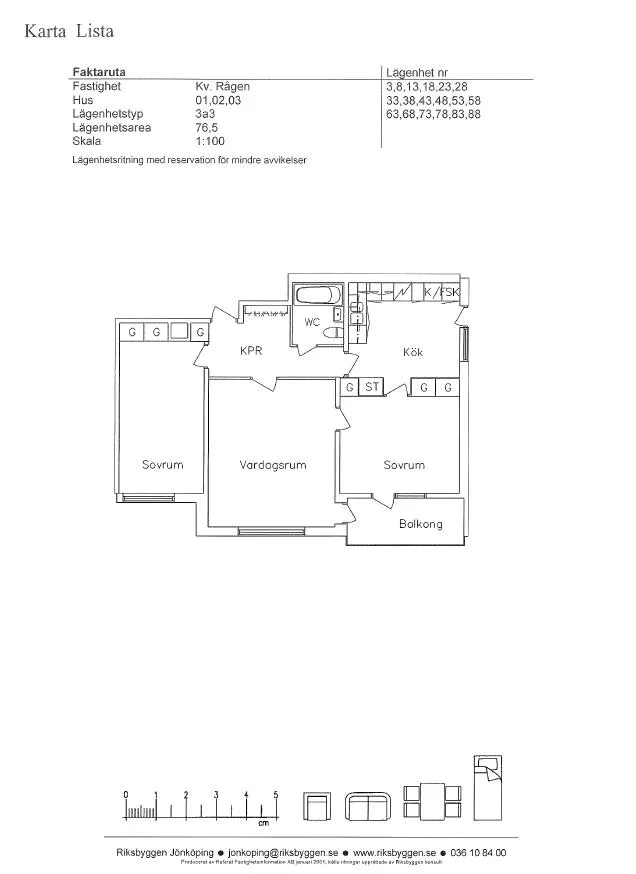 Hyreslägenhet på Jönköping i jonkoping