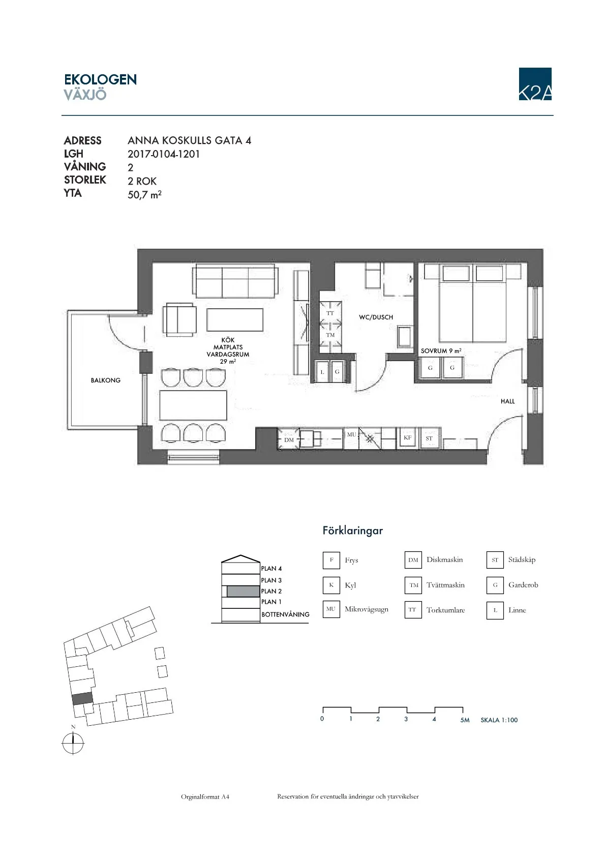 Hyreslägenhet på Växjö i vaxjo