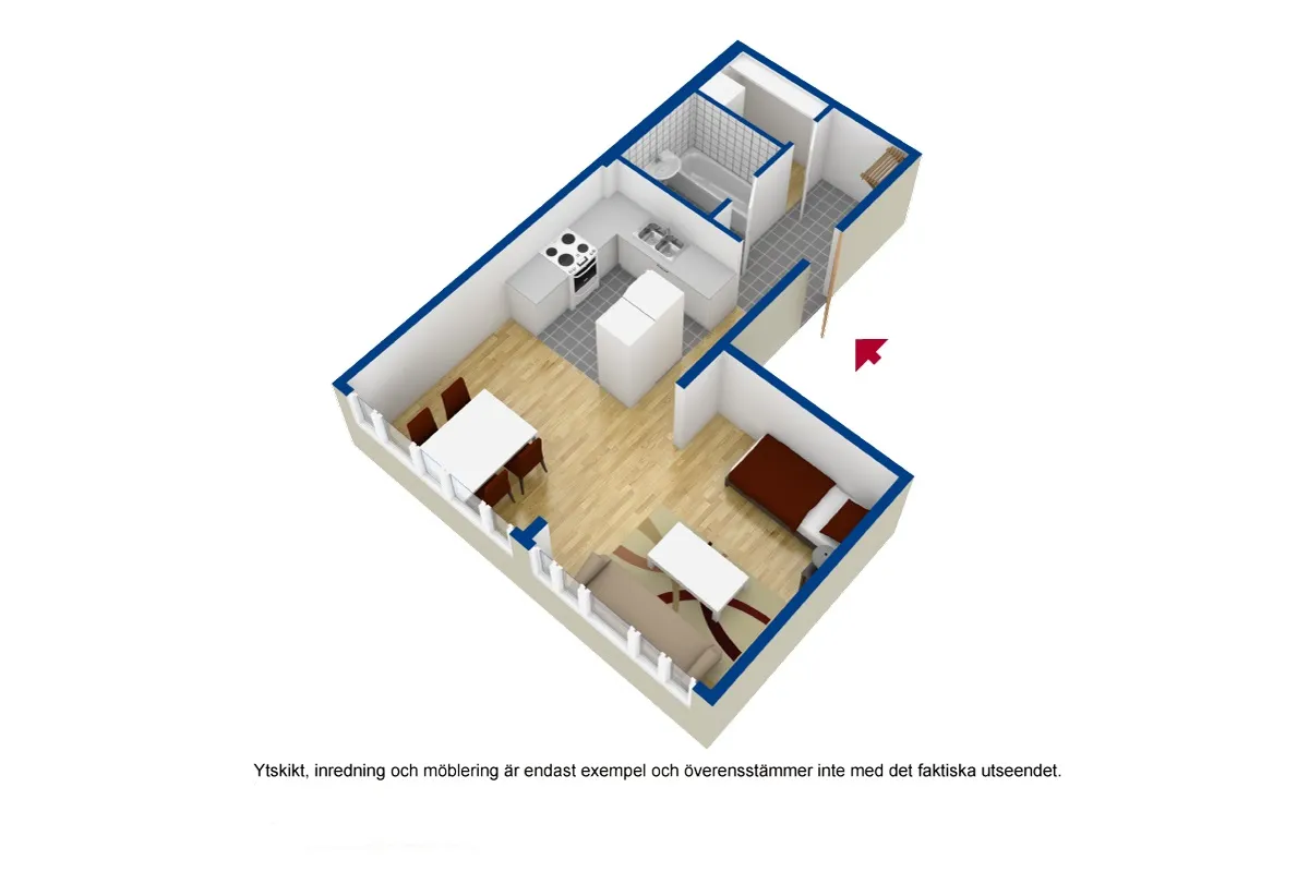 Hyreslägenhet på Borås i boras