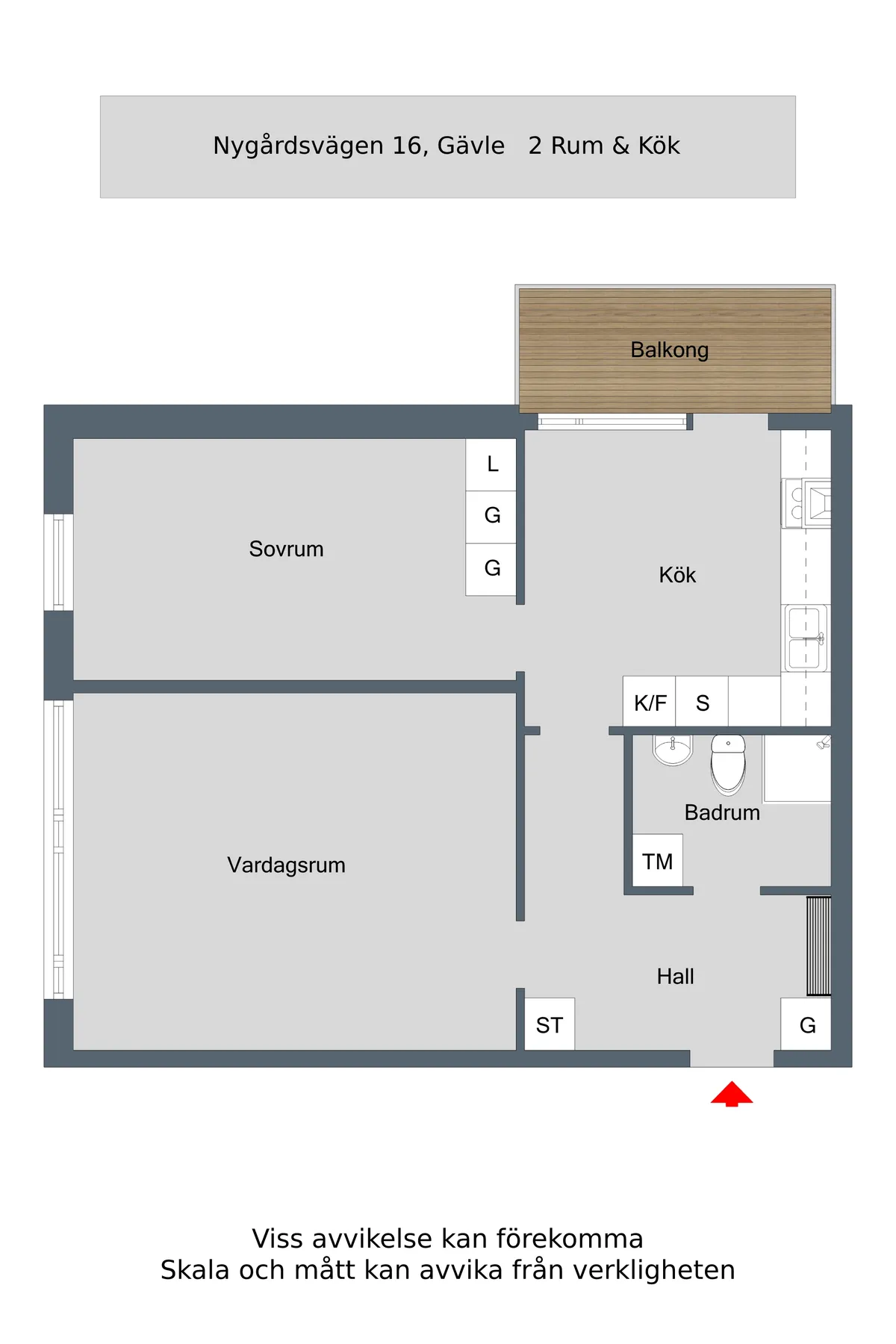 Hyreslägenhet på Gävle i gavle