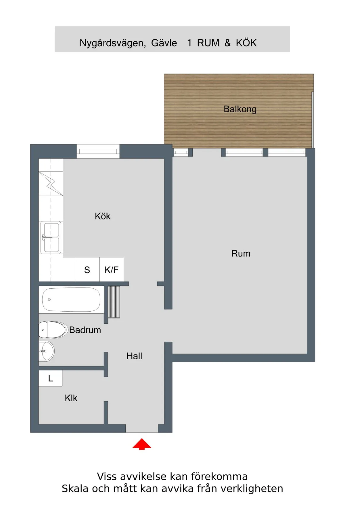 Hyreslägenhet på Gävle i gavle