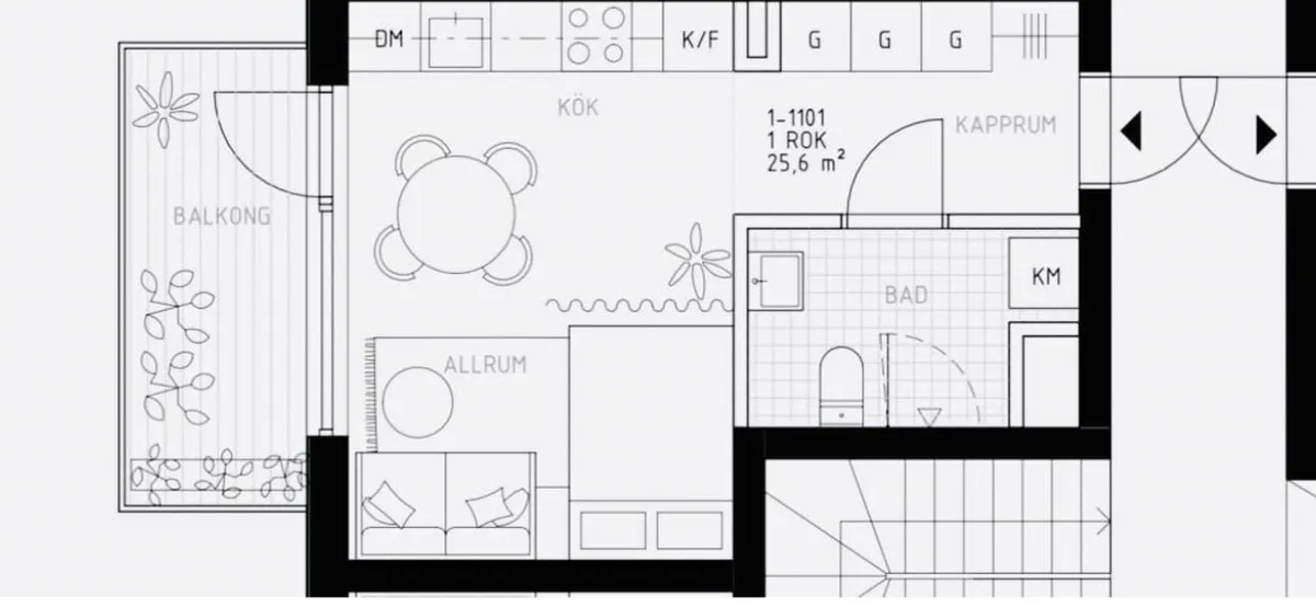 Hyreslägenhet på Hässelby i hasselby