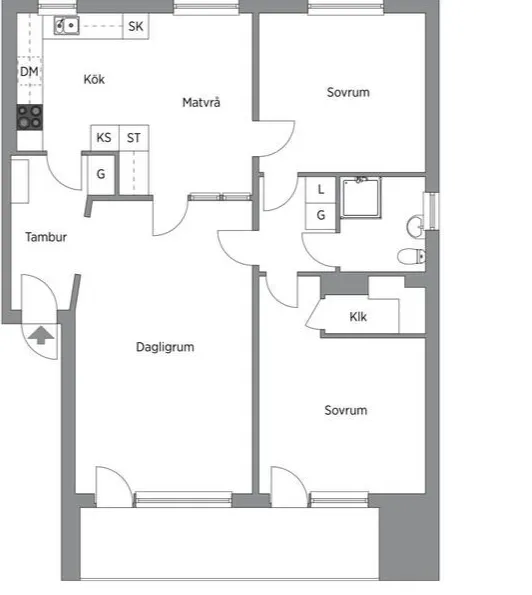 Hyreslägenhet på Borås i boras