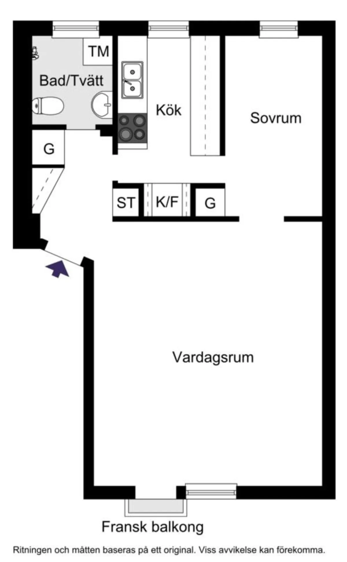 Hyreslägenhet på Bromma i bromma