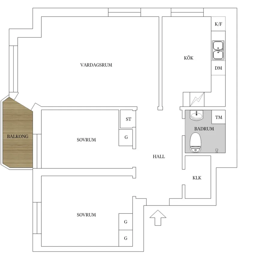 Hyreslägenhet på Johanneshov i johanneshov