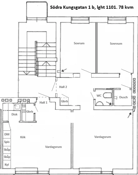 Hyreslägenhet på Flen i flen
