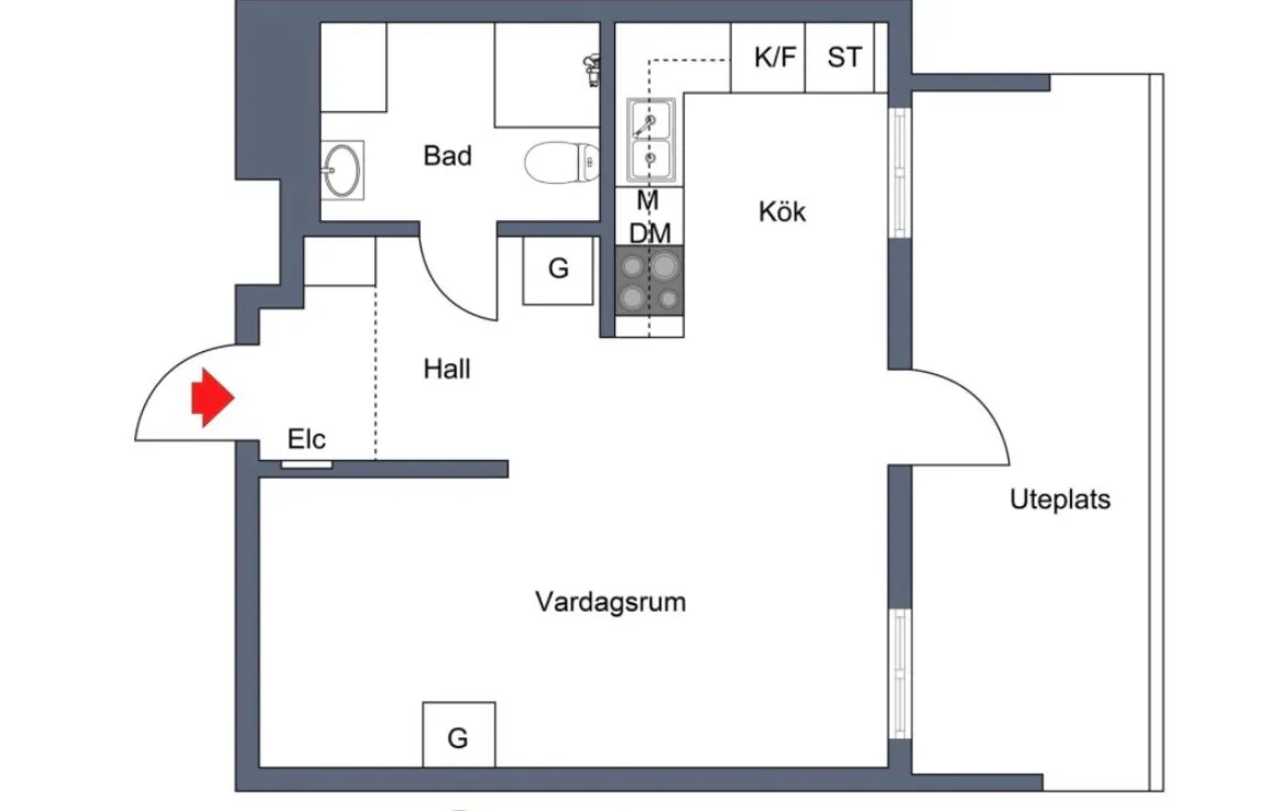 Hyreslägenhet på Solna i solna