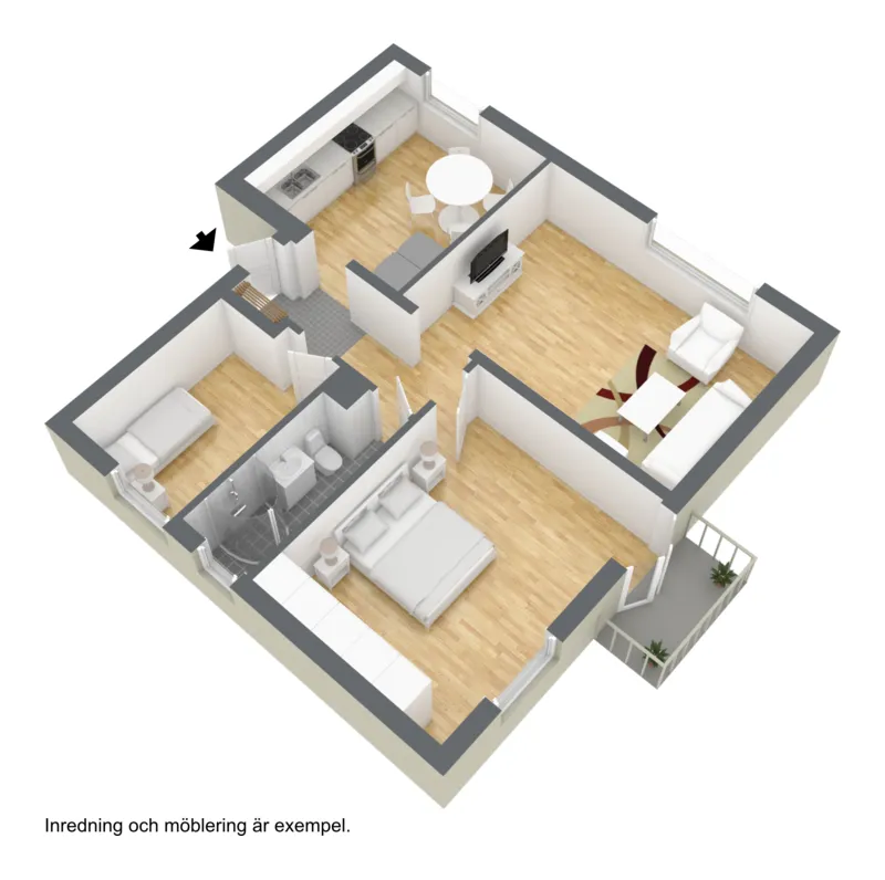 Hyreslägenhet på Borås i boras