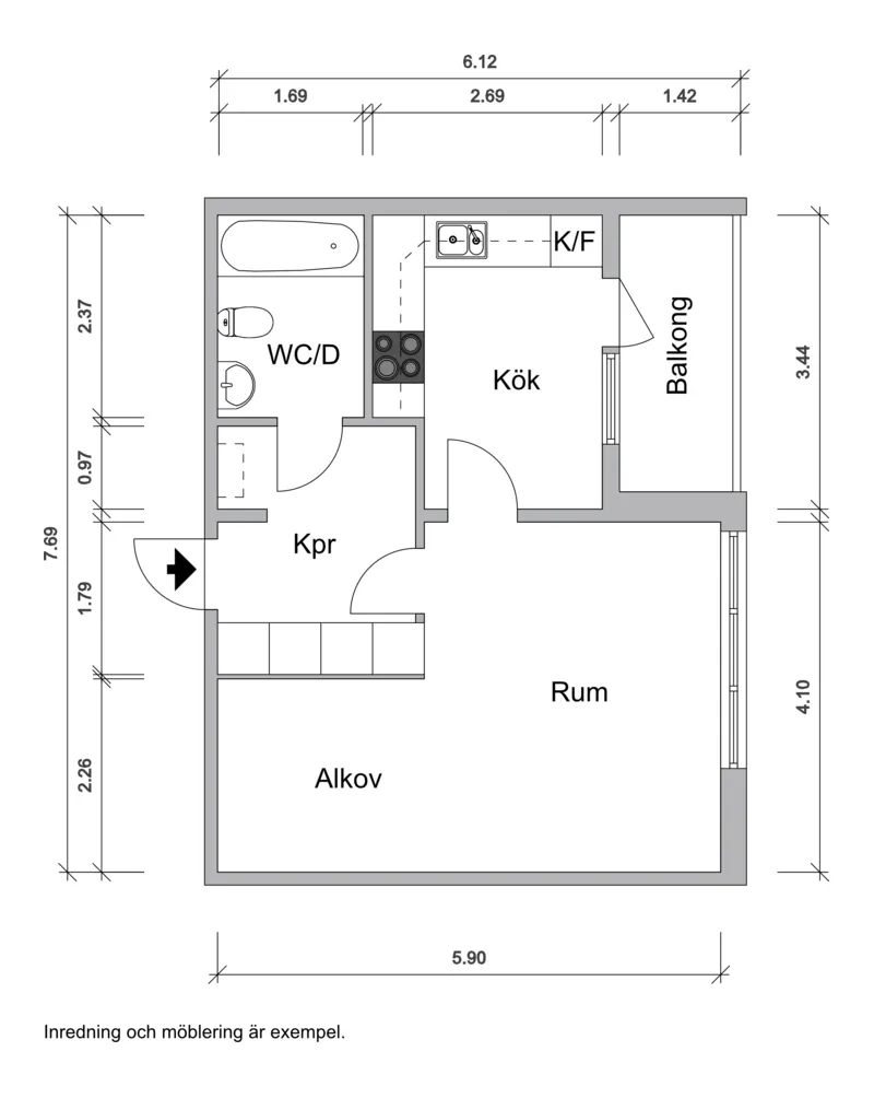 Hyreslägenhet på Jönköping i jonkoping