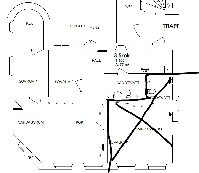 Hyreslägenhet på Gävle i gavle