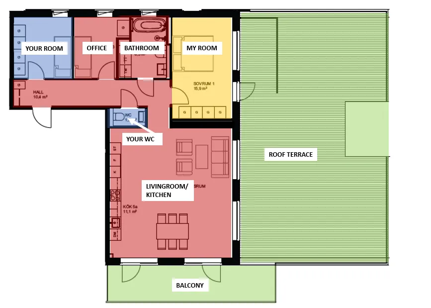Hyreslägenhet på Stockholm i stockholm