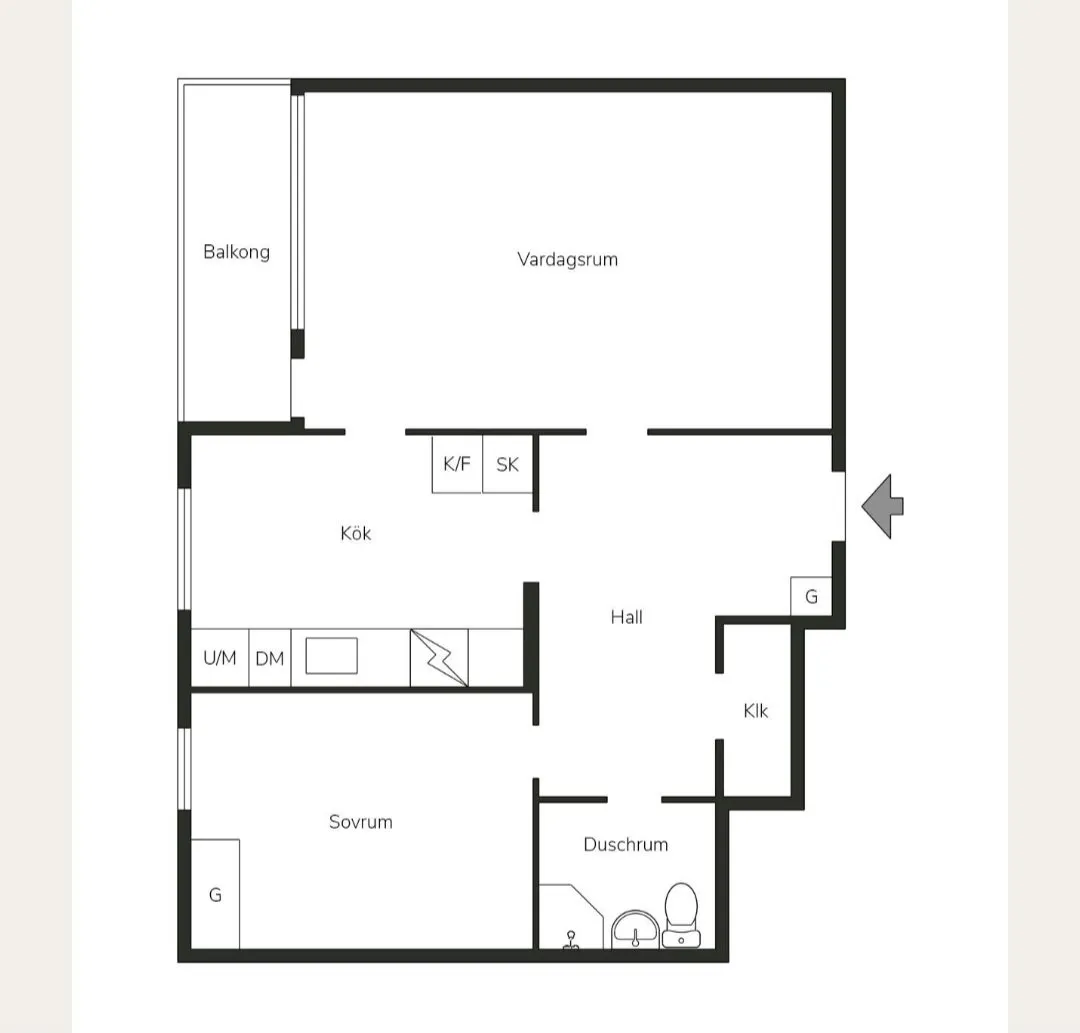 Hyreslägenhet på Täby i taby