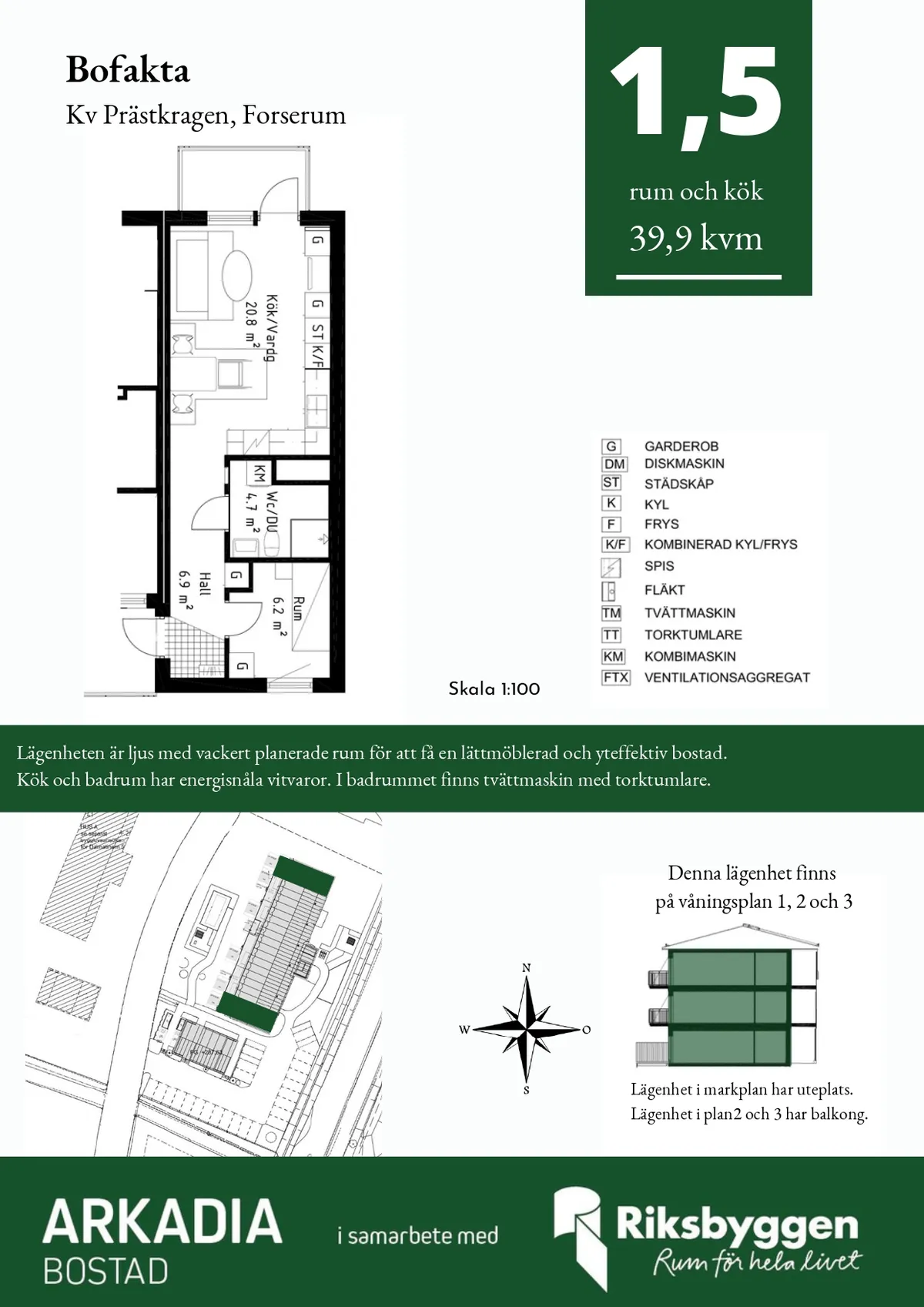 Hyreslägenhet på Forserum i forserum