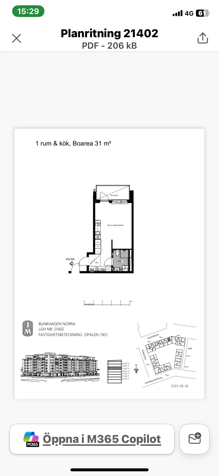 Hyreslägenhet på Täby i taby