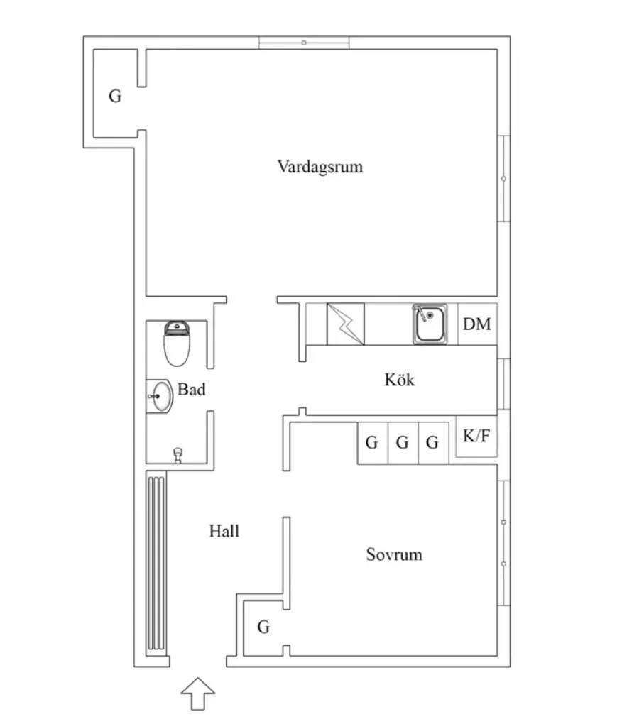 Hyreslägenhet på Solna i solna