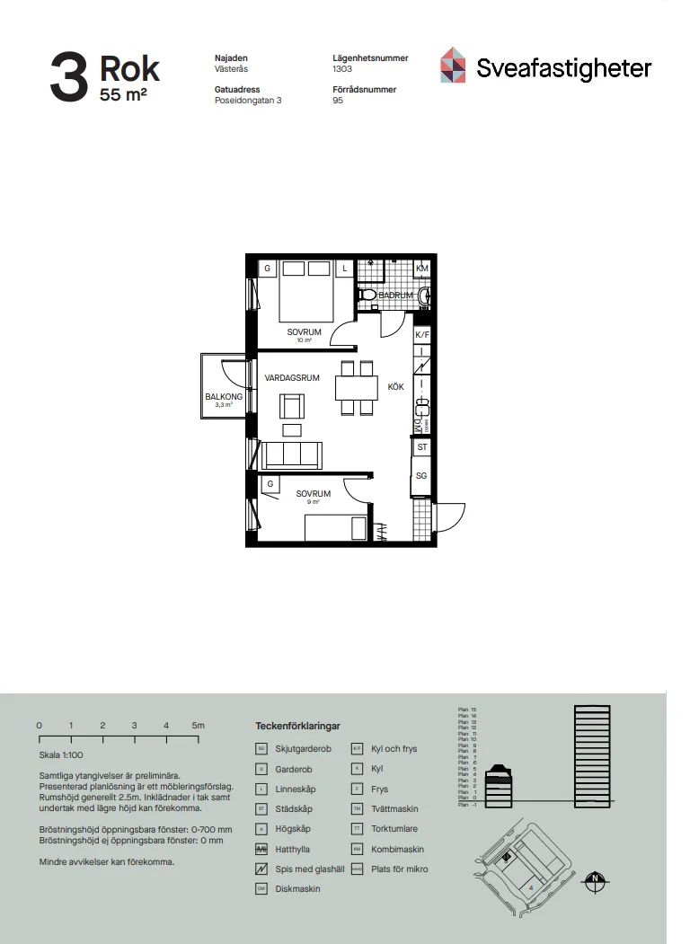 Hyreslägenhet på Västerås i vasteras