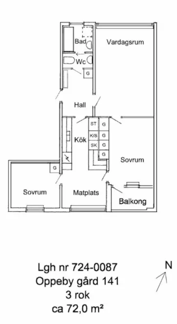 Hyreslägenhet på Nyköping i nykoping