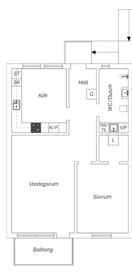 Hyreslägenhet på Kalmar i kalmar