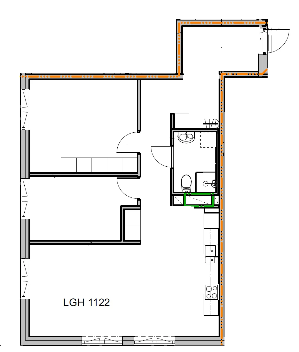 Hyreslägenhet på Upplands Väsby i upplands-vasby