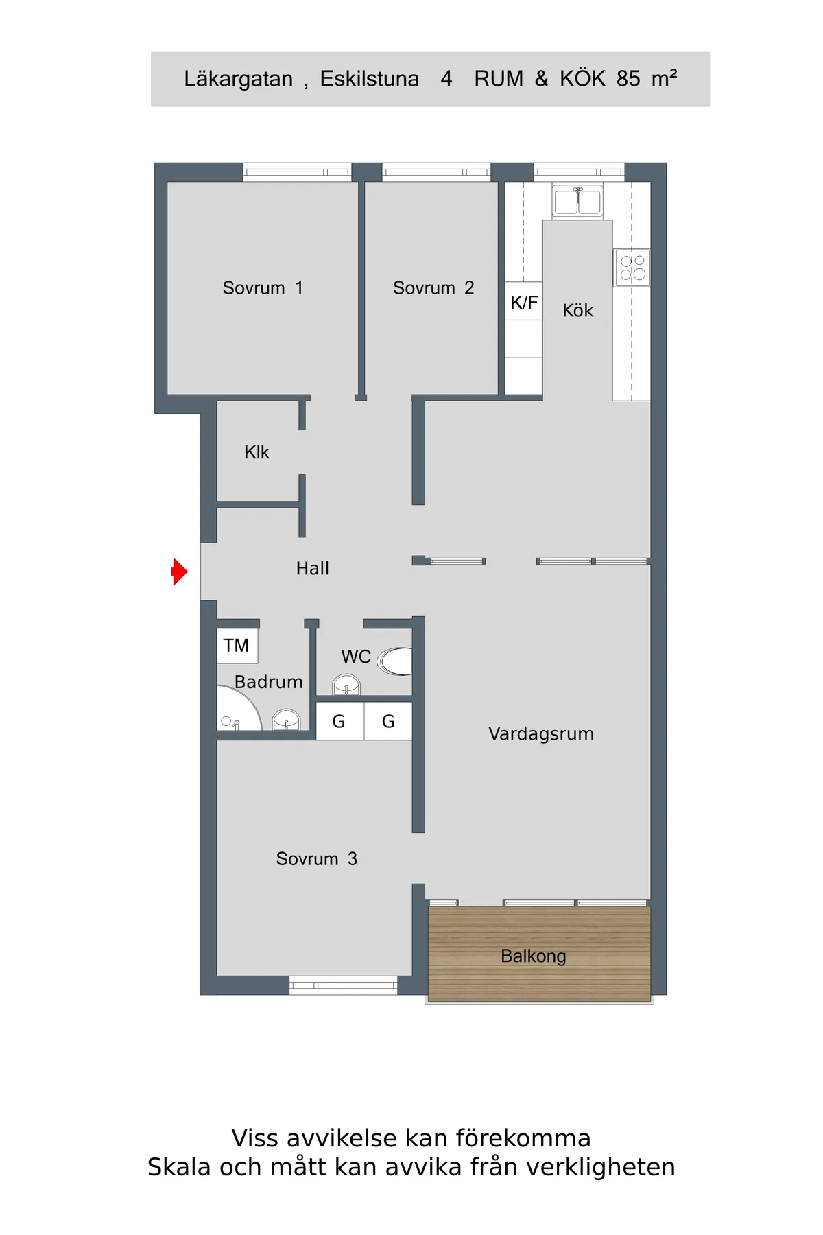 Hyreslägenhet på Eskilstuna i eskilstuna