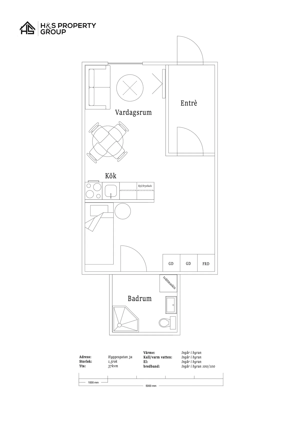 Hyreslägenhet på Borås i boras