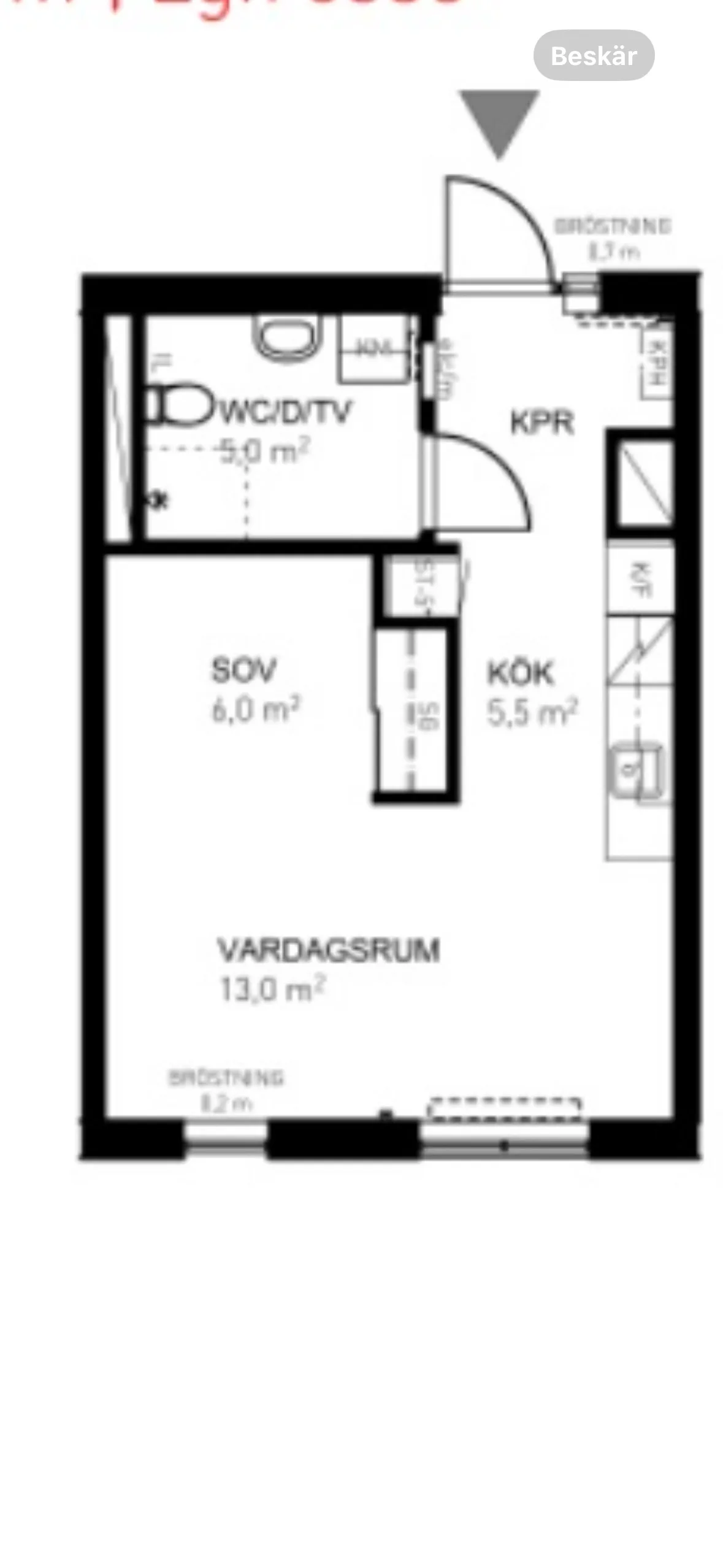 Hyreslägenhet på Täby i taby