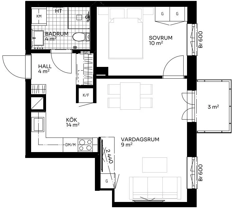 Hyreslägenhet på Solna i solna