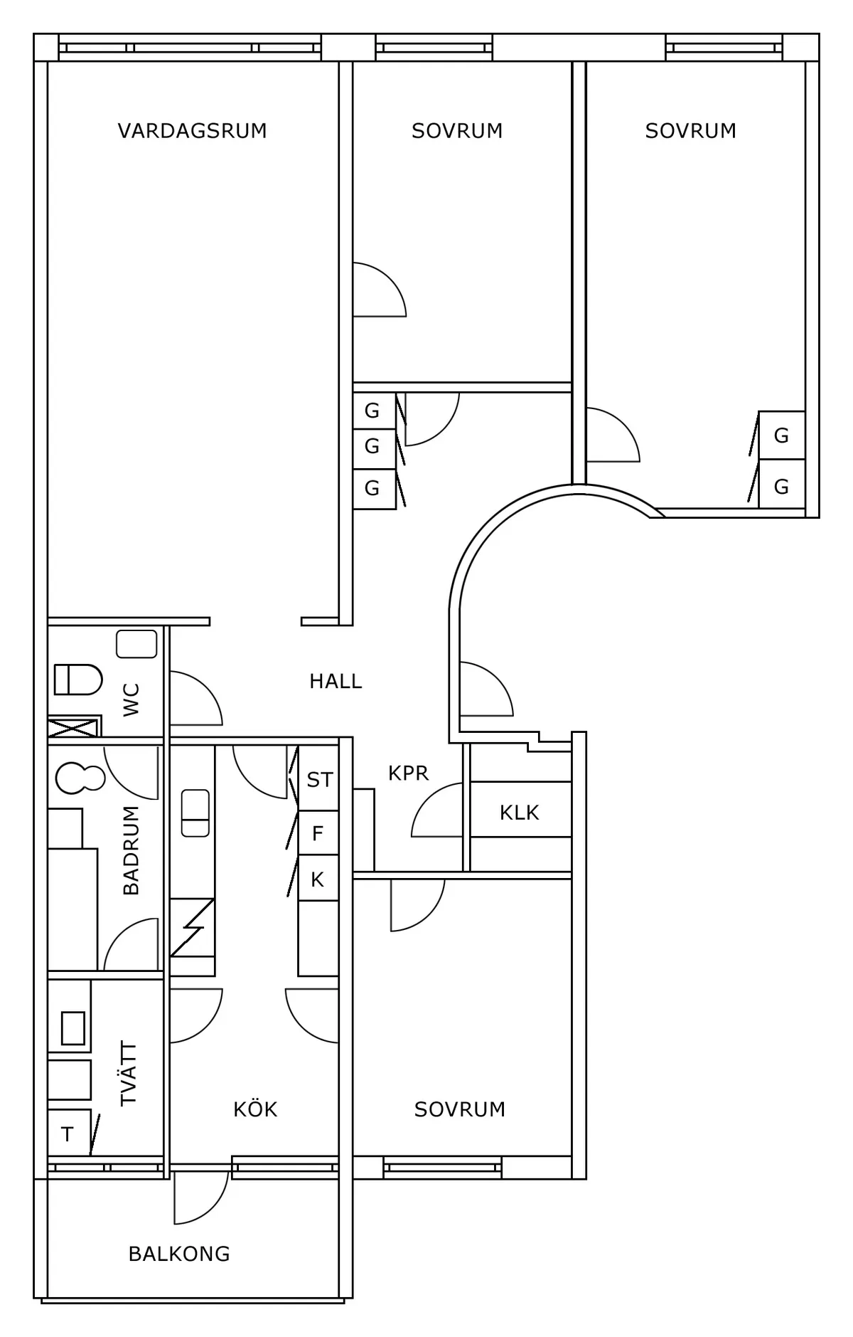 Hyreslägenhet på Flen i flen