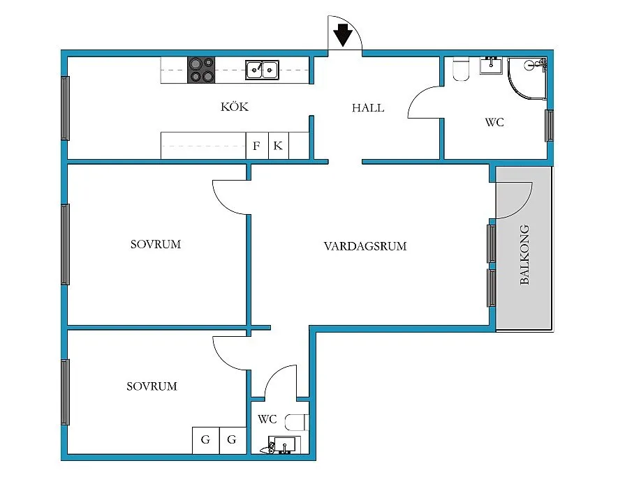 Hyreslägenhet på Hisings Backa i hisings-backa