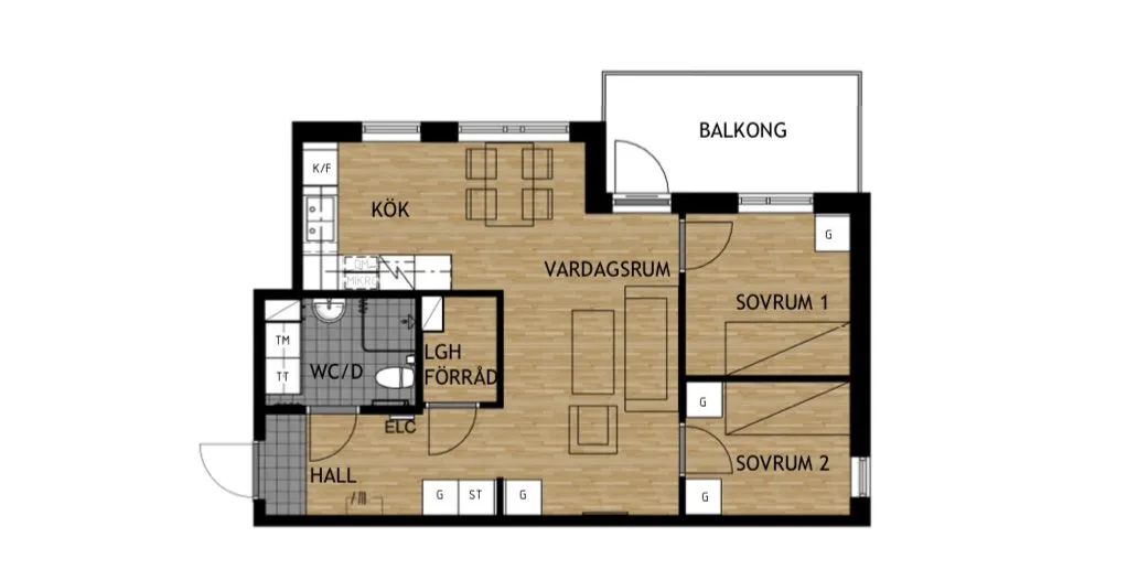 Hyreslägenhet på Spånga i spanga