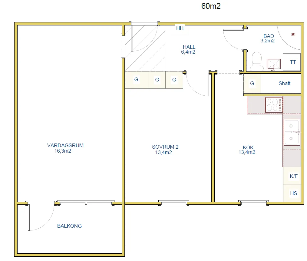 Hyreslägenhet på Mörrum i morrum