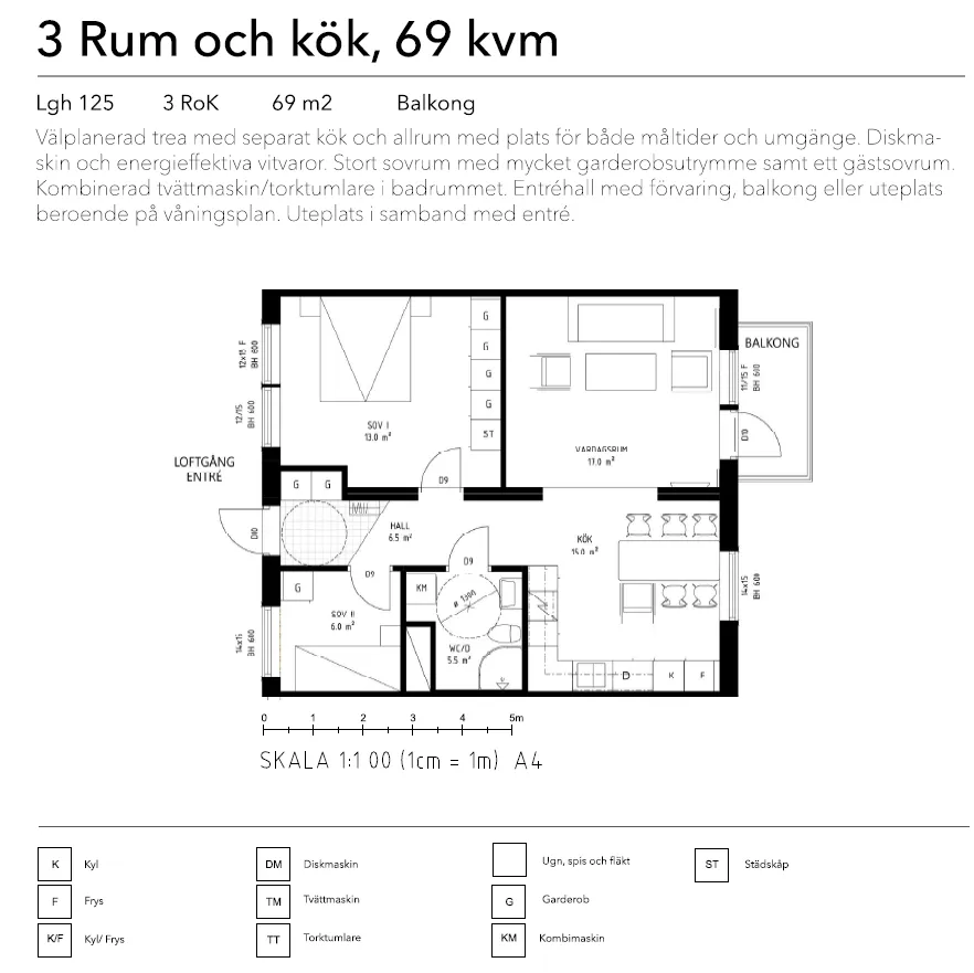 Hyreslägenhet på Klippan i klippan