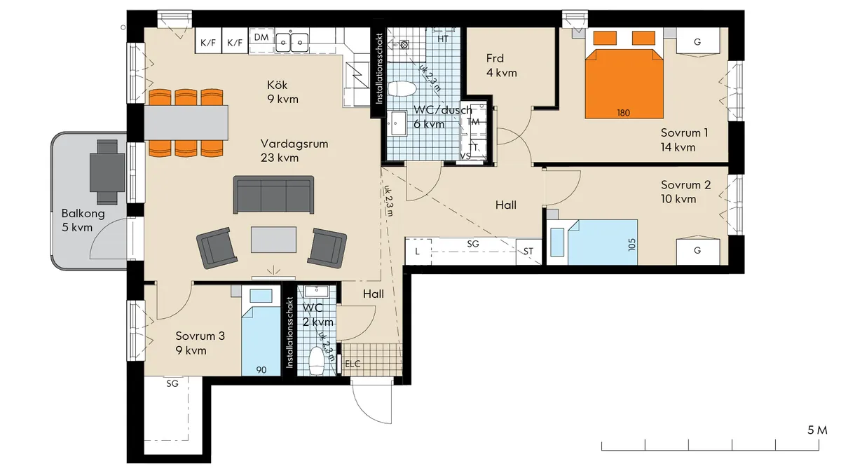 Hyreslägenhet på Limhamn i limhamn