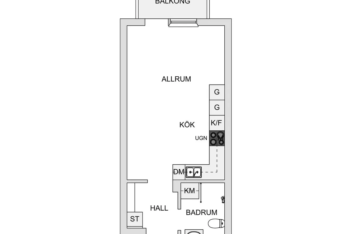 Hyreslägenhet på Märsta i marsta