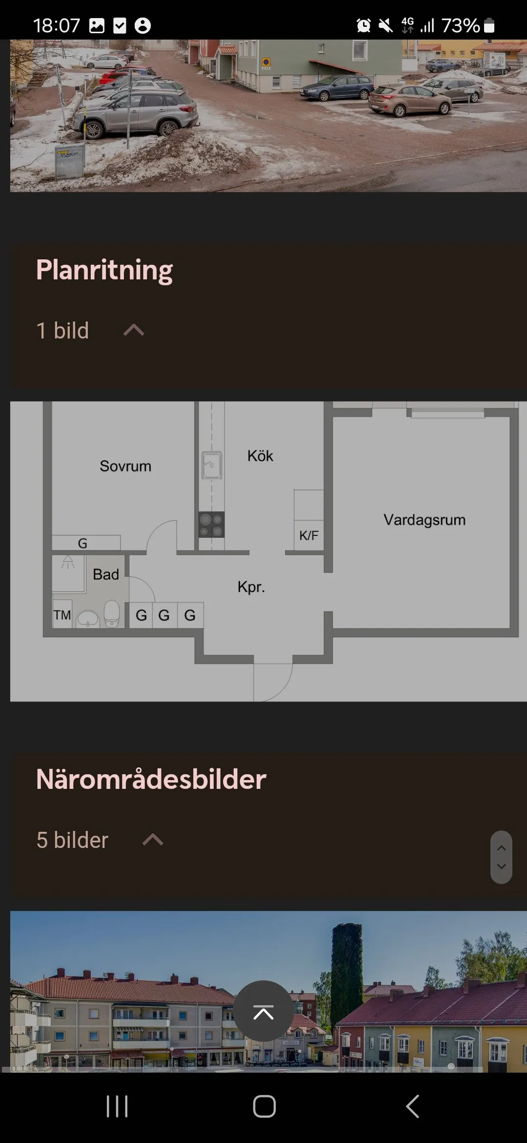 Hyreslägenhet på Sandviken i sandviken