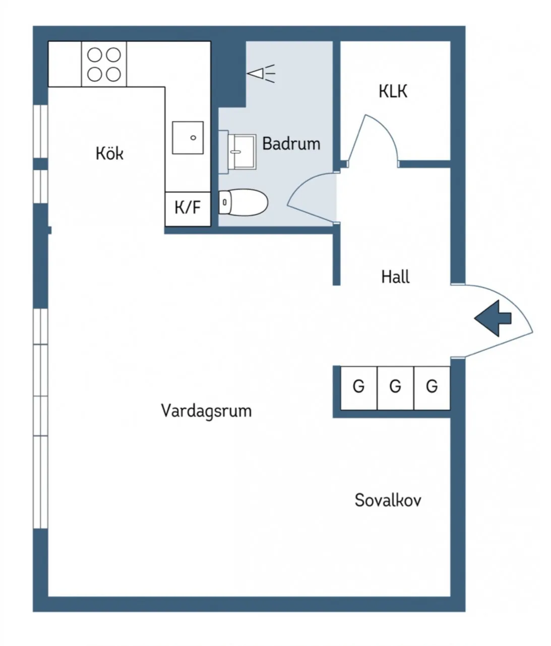 Hyreslägenhet på Nacka i nacka