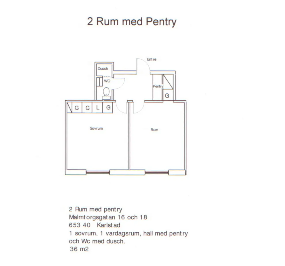 Hyreslägenhet på Karlstad i karlstad