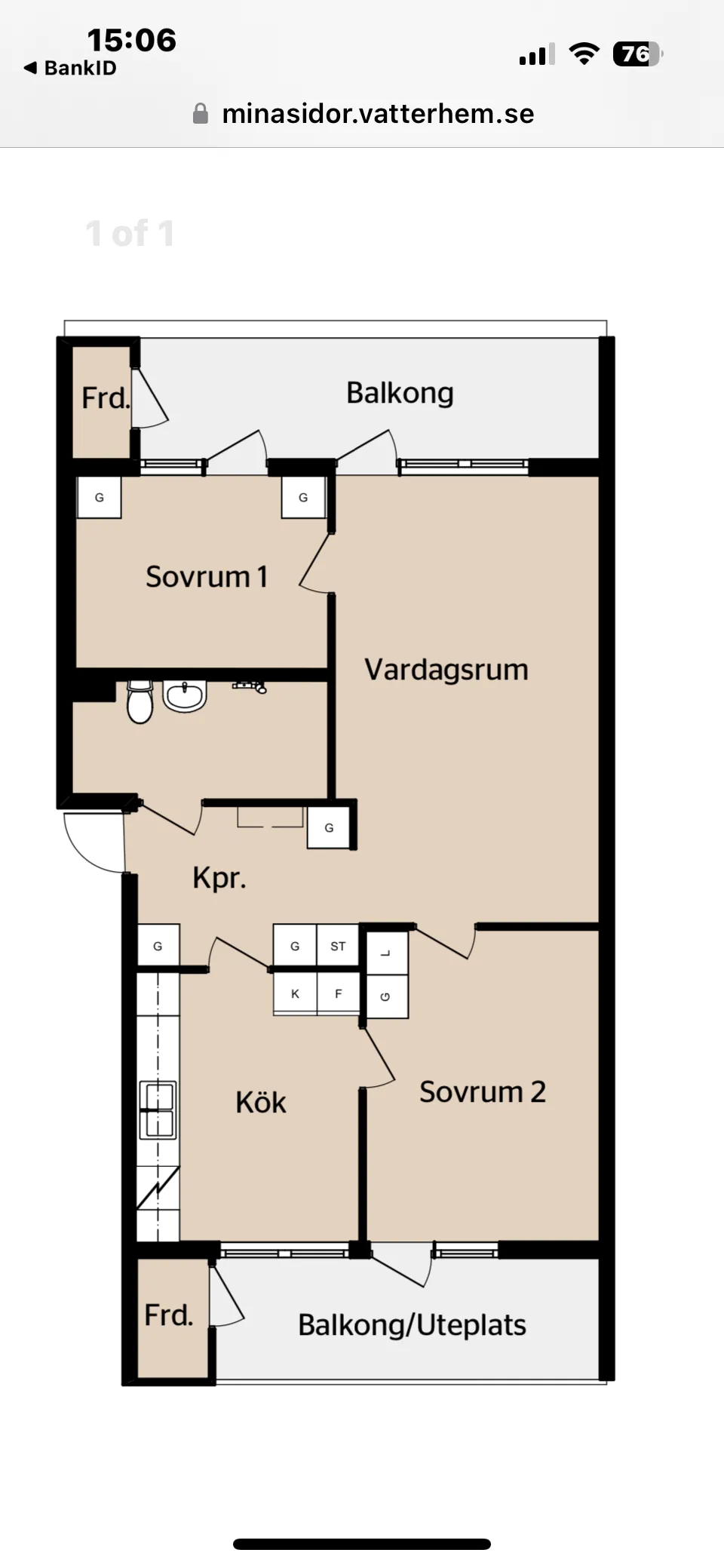 Hyreslägenhet på Huskvarna i huskvarna