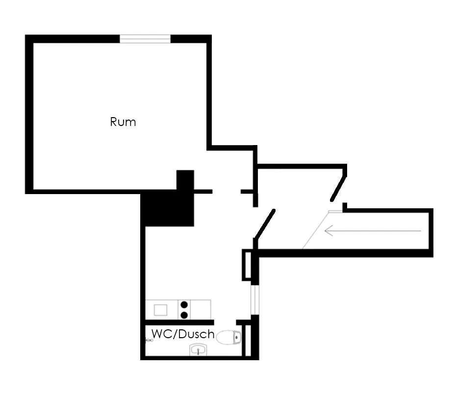 Hyreslägenhet på Sundsvall i sundsvall