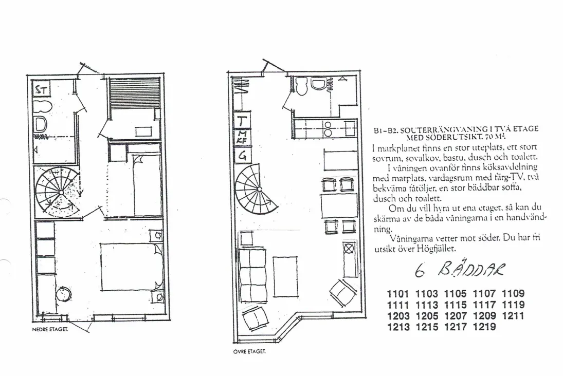 Hyreslägenhet på Sälen i salen