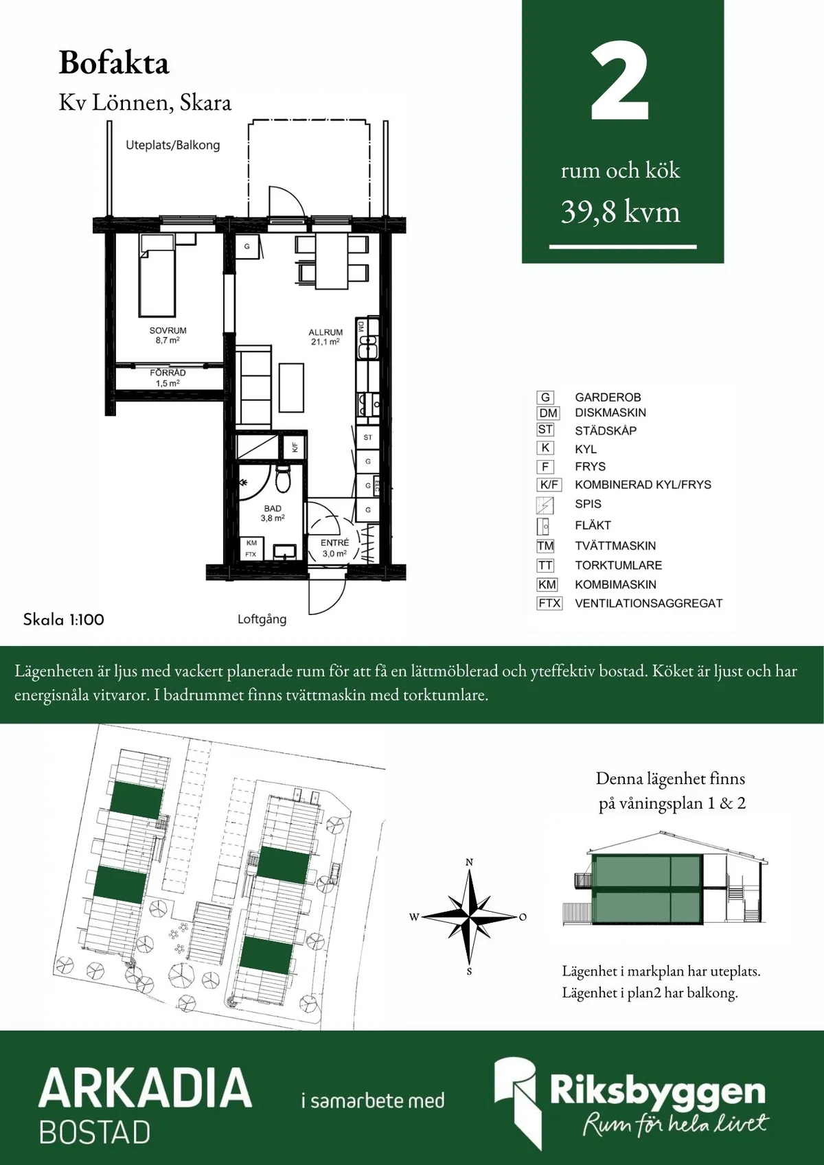 Hyreslägenhet på Skara i skara