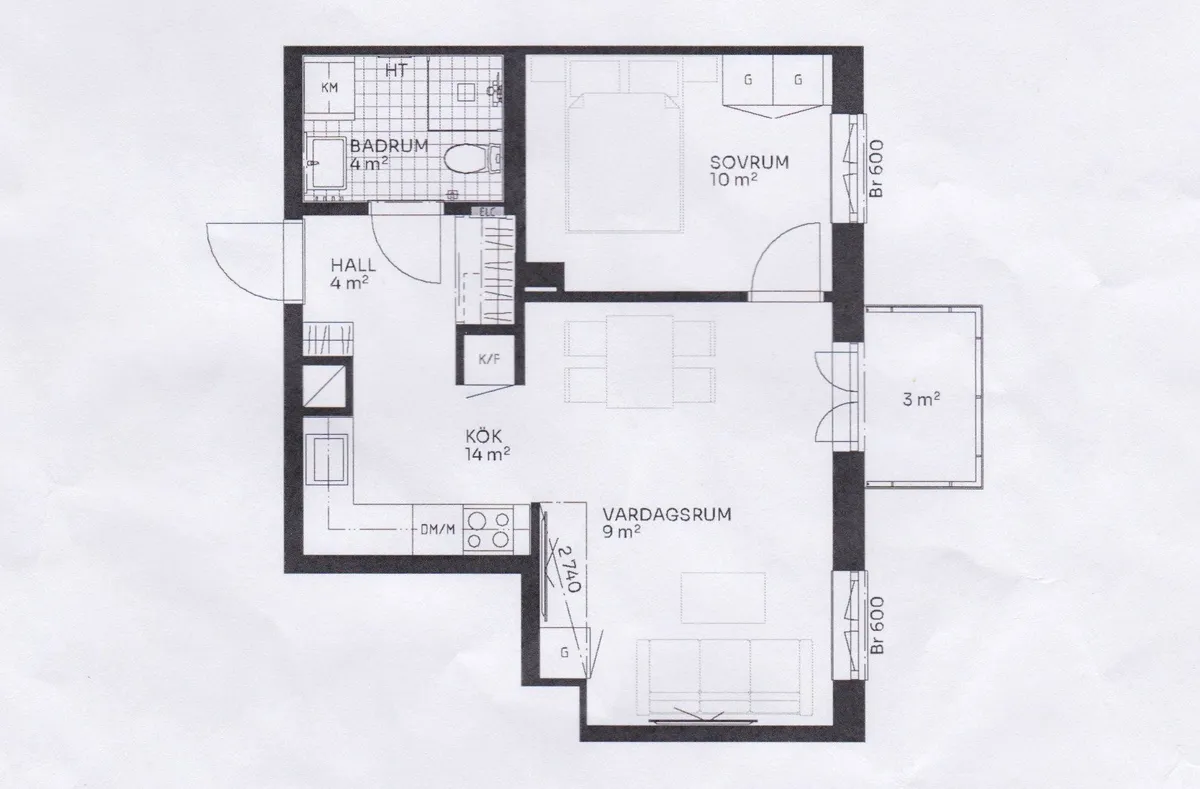Hyreslägenhet på Solna i solna